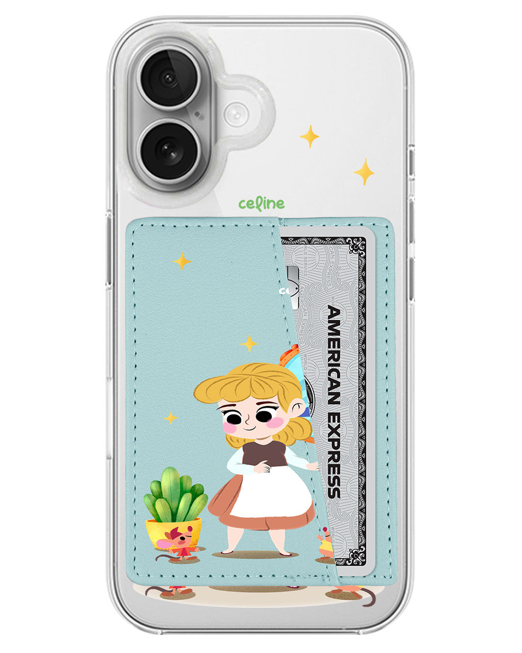 iPhone Leather Wallet Case - Cinderella