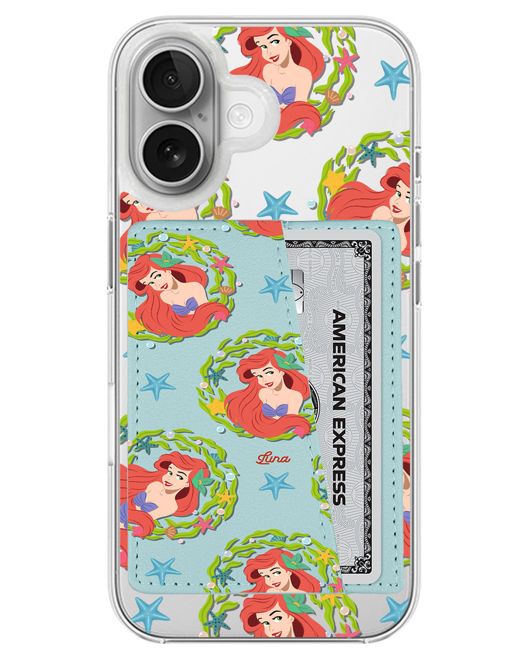 iPhone Leather Wallet Case - Ariel
