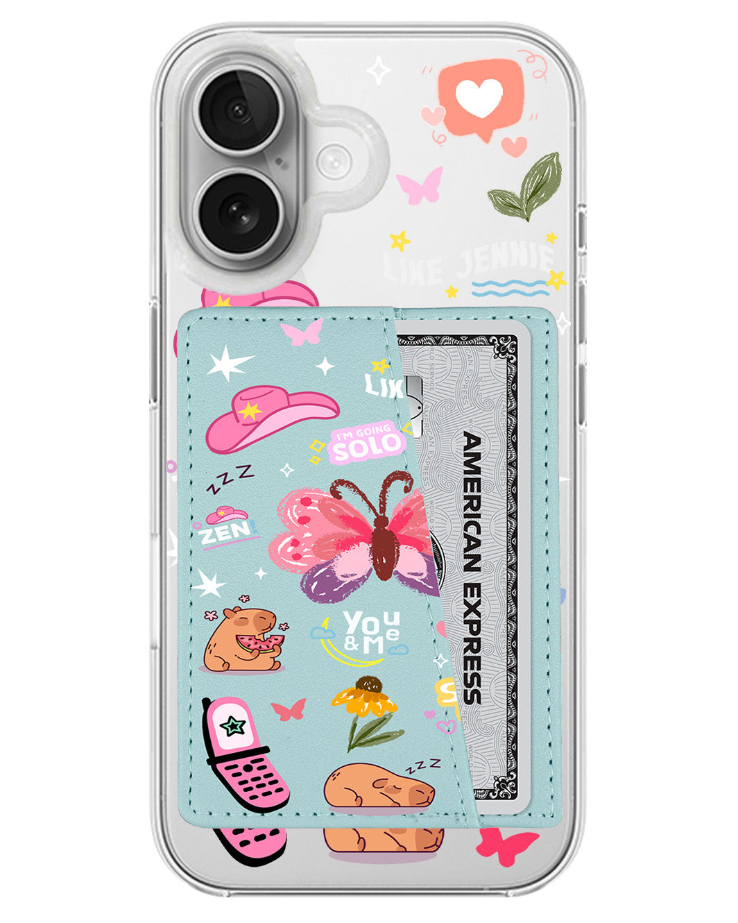 iPhone Leather Wallet Case - Jennie