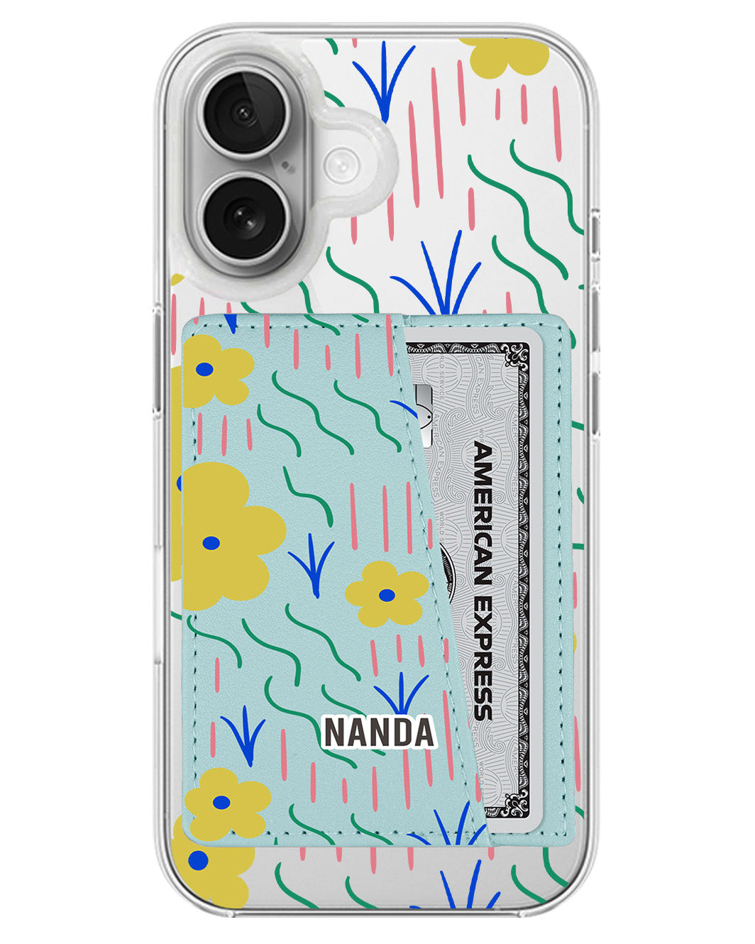 iPhone Leather Wallet Case - Scarlet Garden