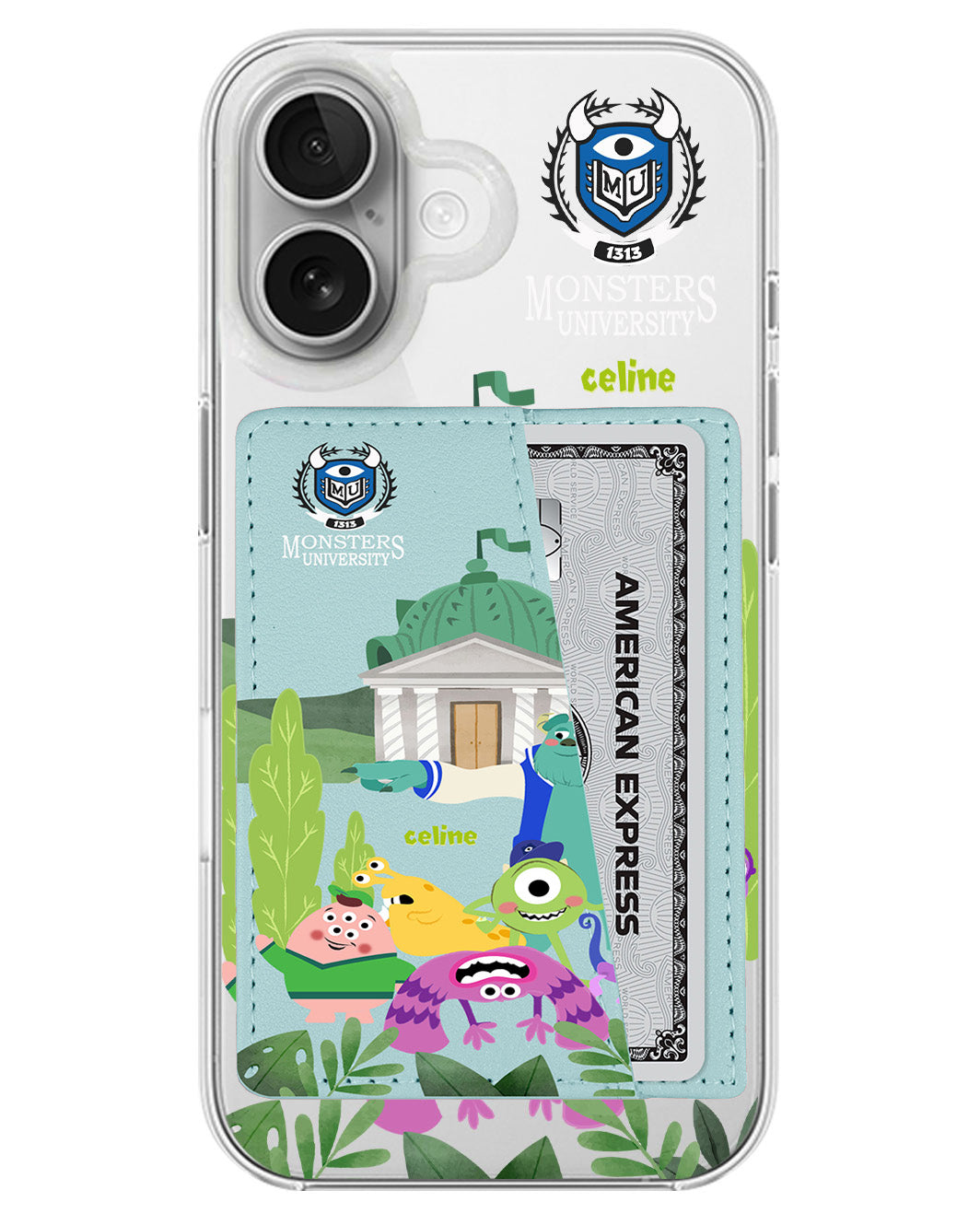 iPhone Leather Wallet Case - Monster University