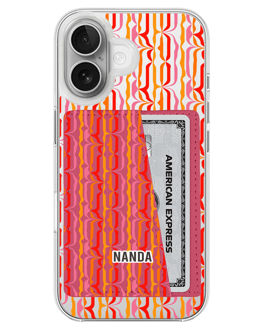 iPhone Leather Wallet Case - Sunset Groove