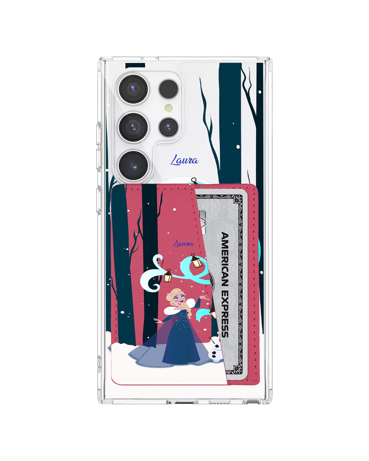 Android Leather Wallet Case - Elsa Olaf
