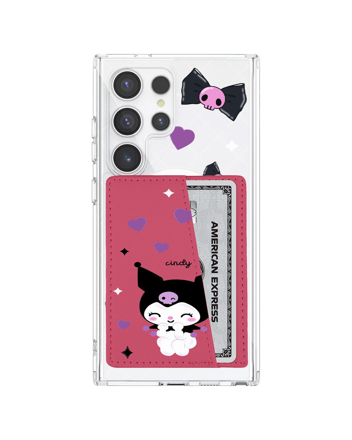 Android Leather Wallet Case - Naughty Kuromi