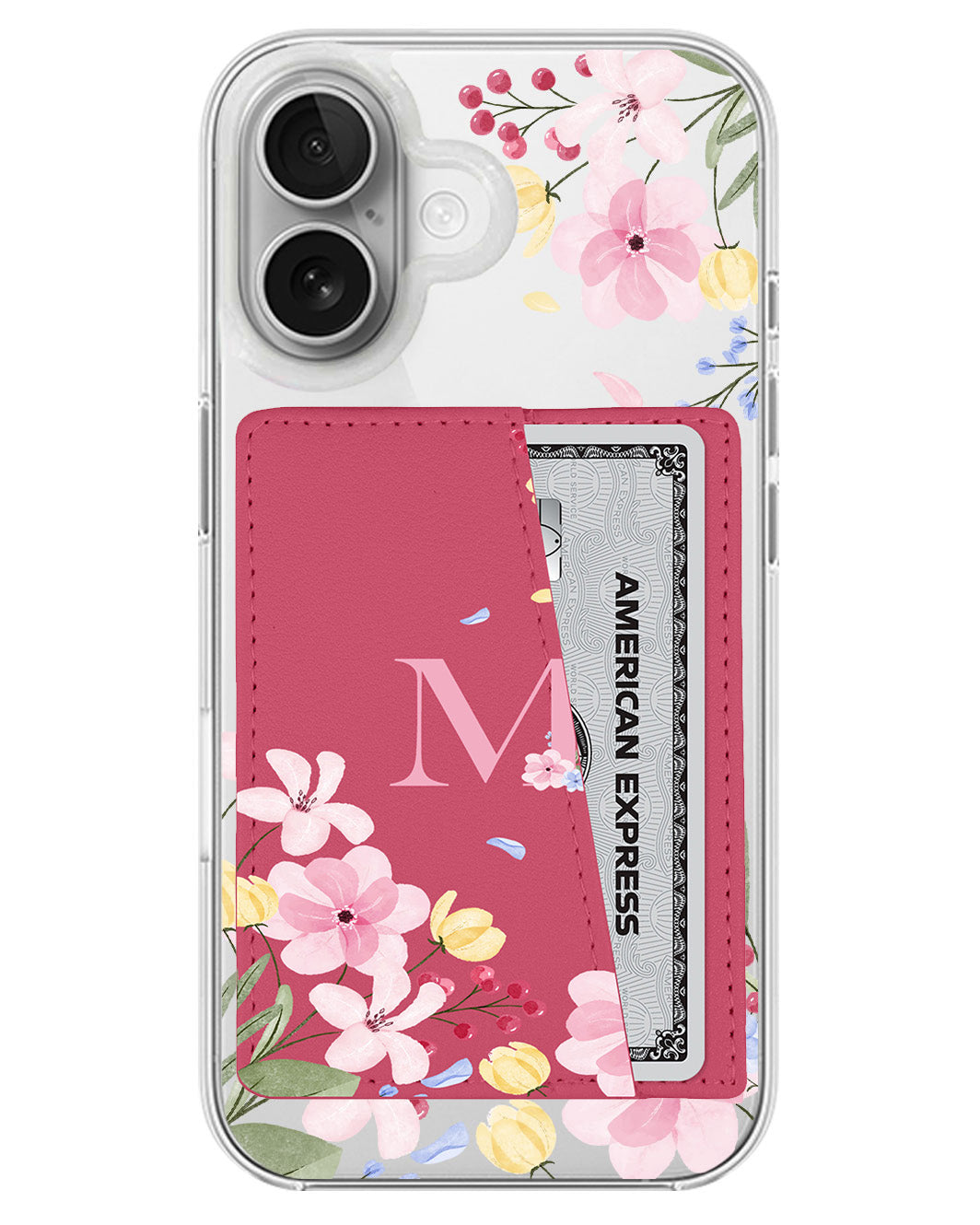iPhone Leather Wallet Case - Flower Garden