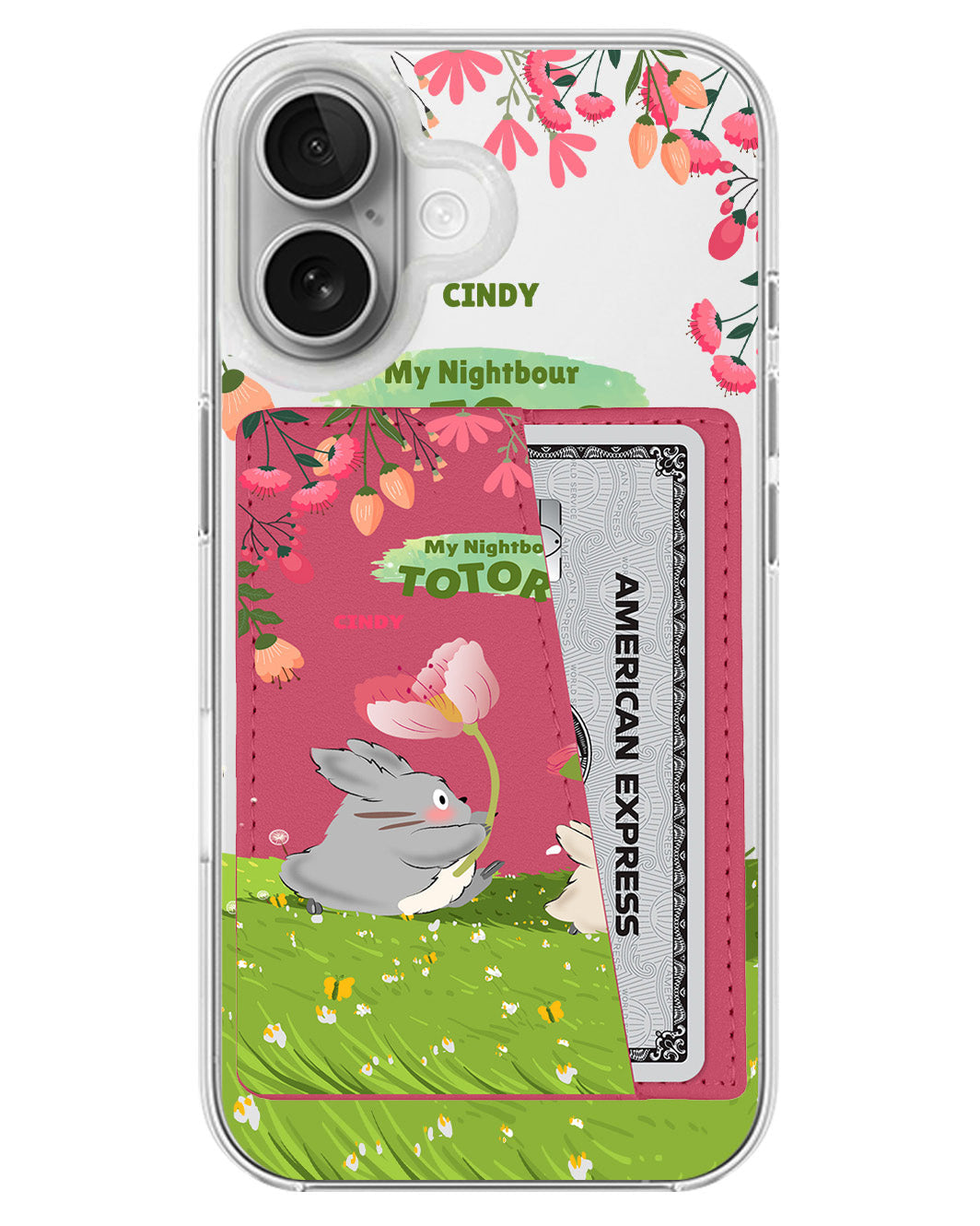 iPhone Leather Wallet Case - My Nightbour Totoro
