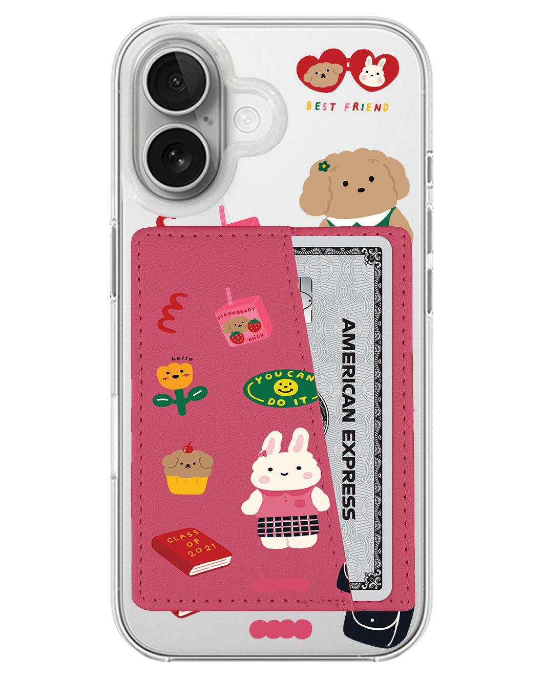 iPhone Leather Wallet Case - Class Of Bunny