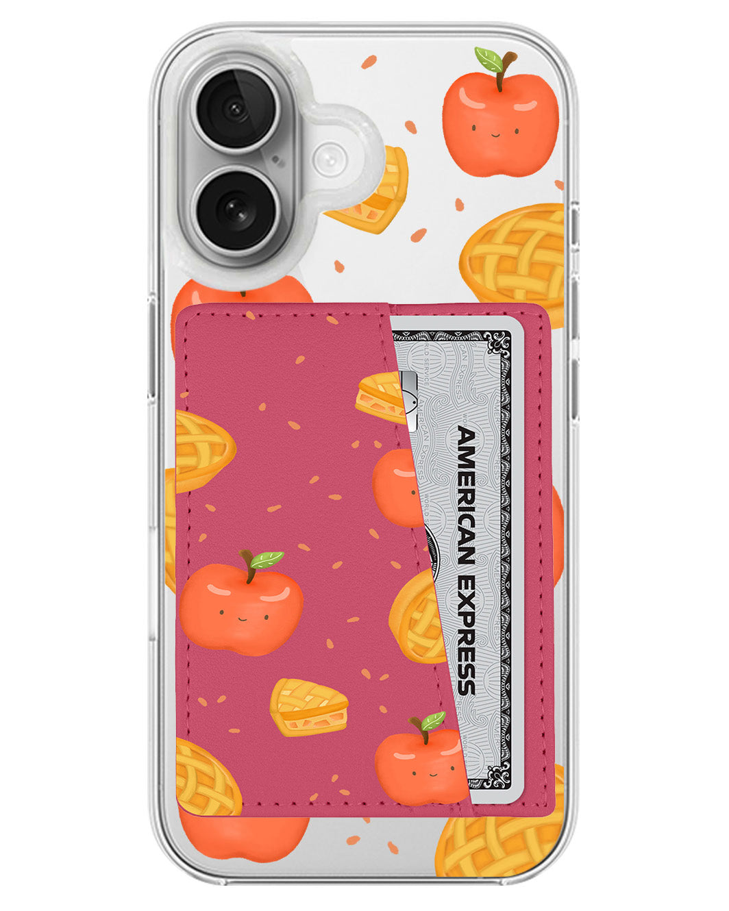 iPhone Leather Wallet Case - Apple Pie