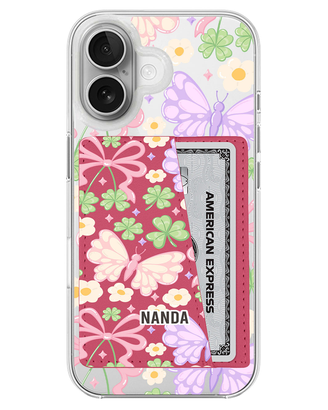 iPhone Leather Wallet Case - Spring Waltz