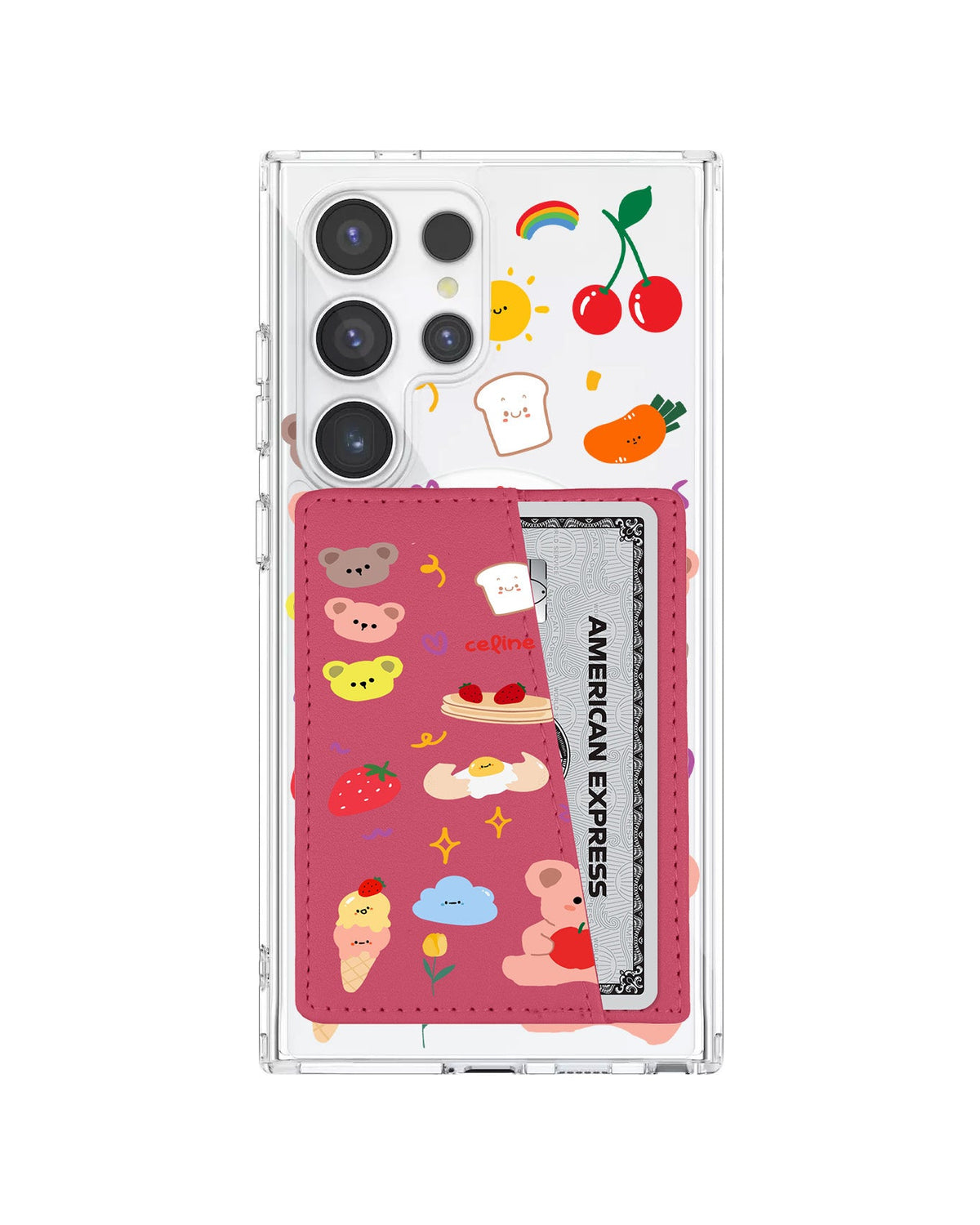 Android Leather Wallet Case - Breakfast Time