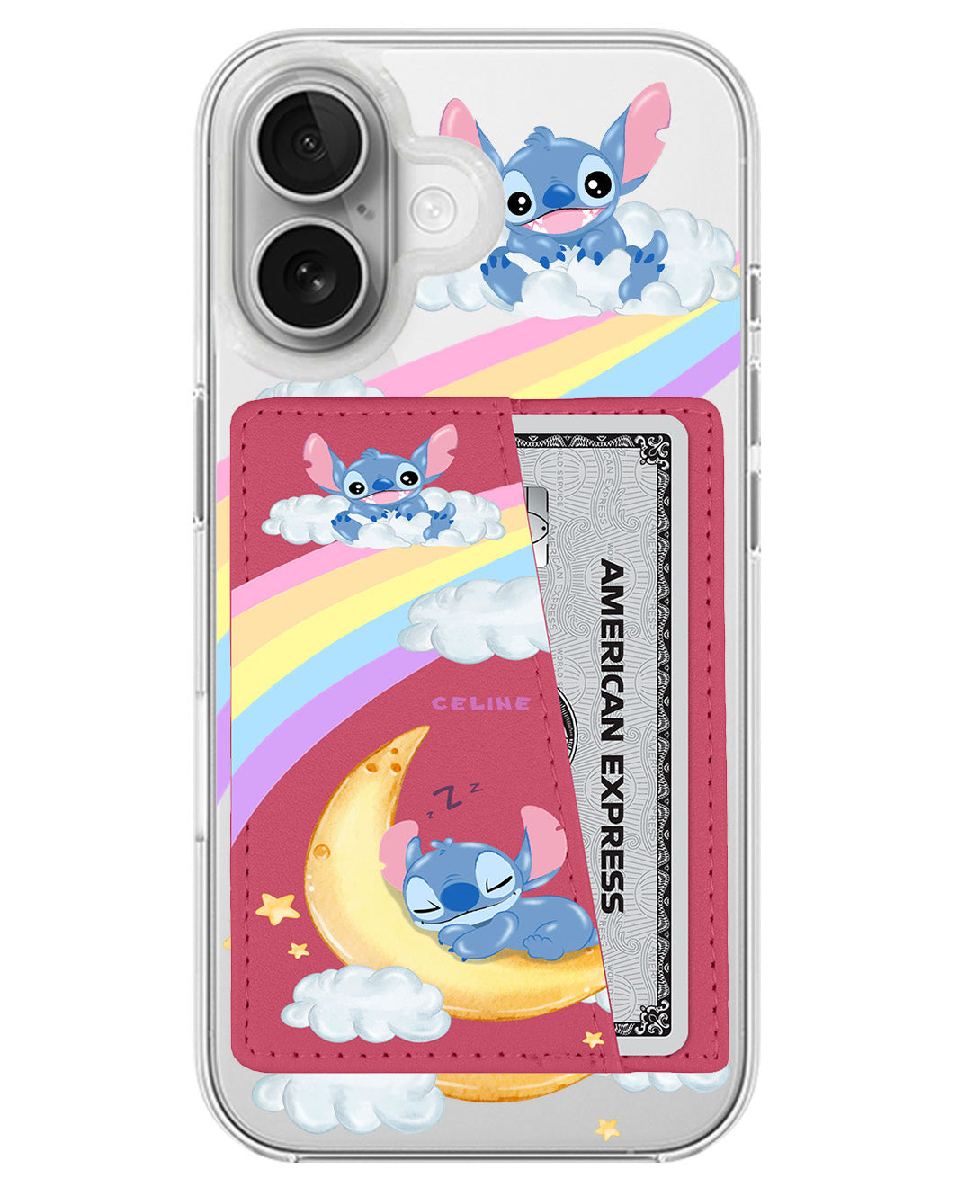 iPhone Leather Wallet Case - Sleepy Stitch