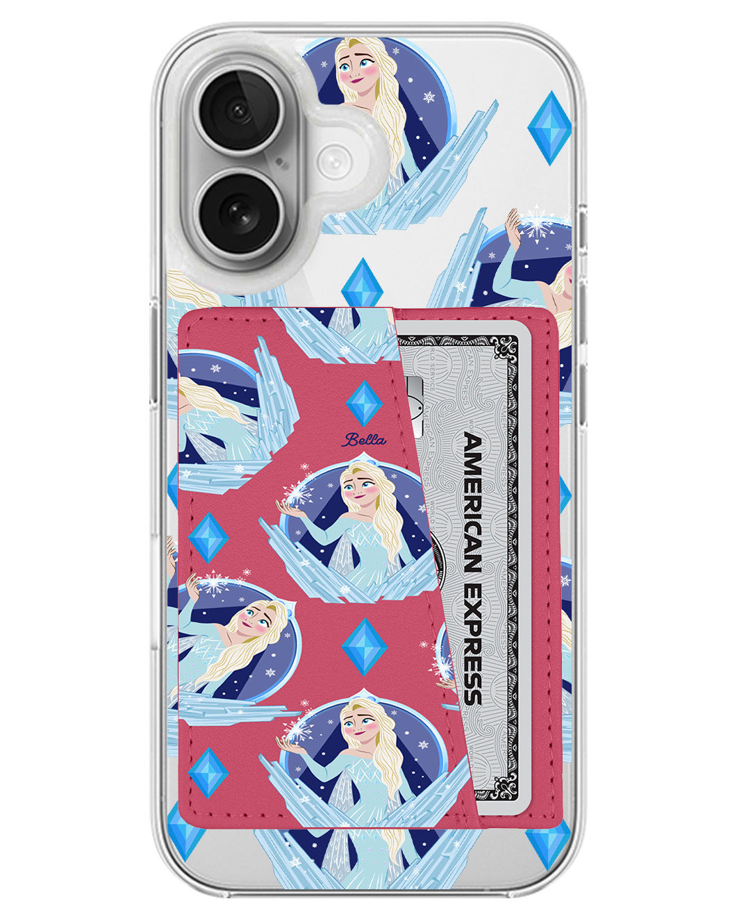 iPhone Leather Wallet Case - Elsa