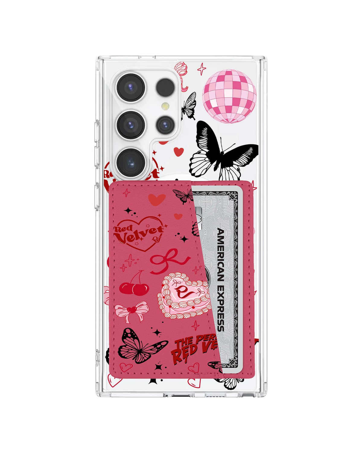 Android Leather Wallet Case - Red Velvet 2