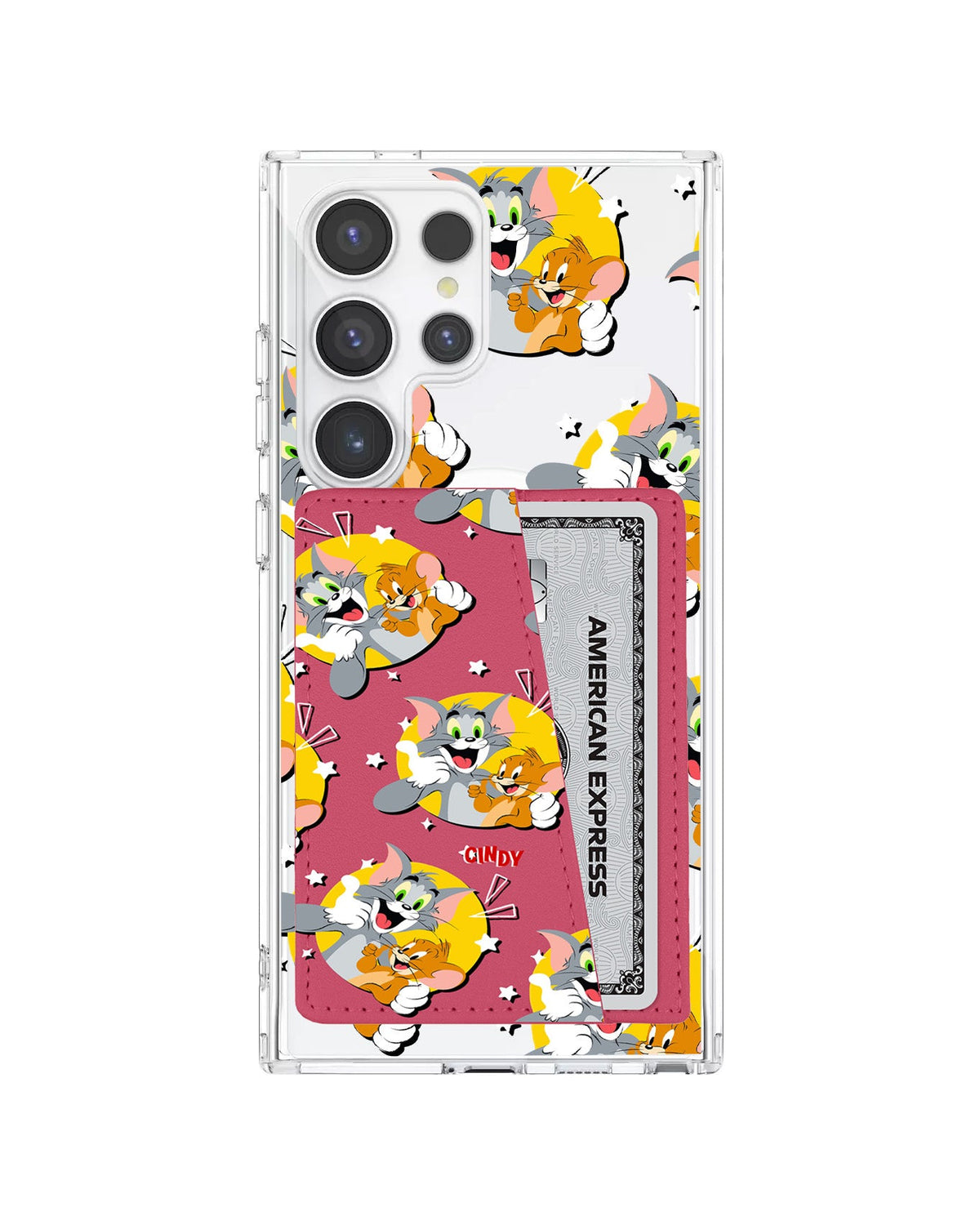 Android Leather Wallet Case - Tom And Jerry