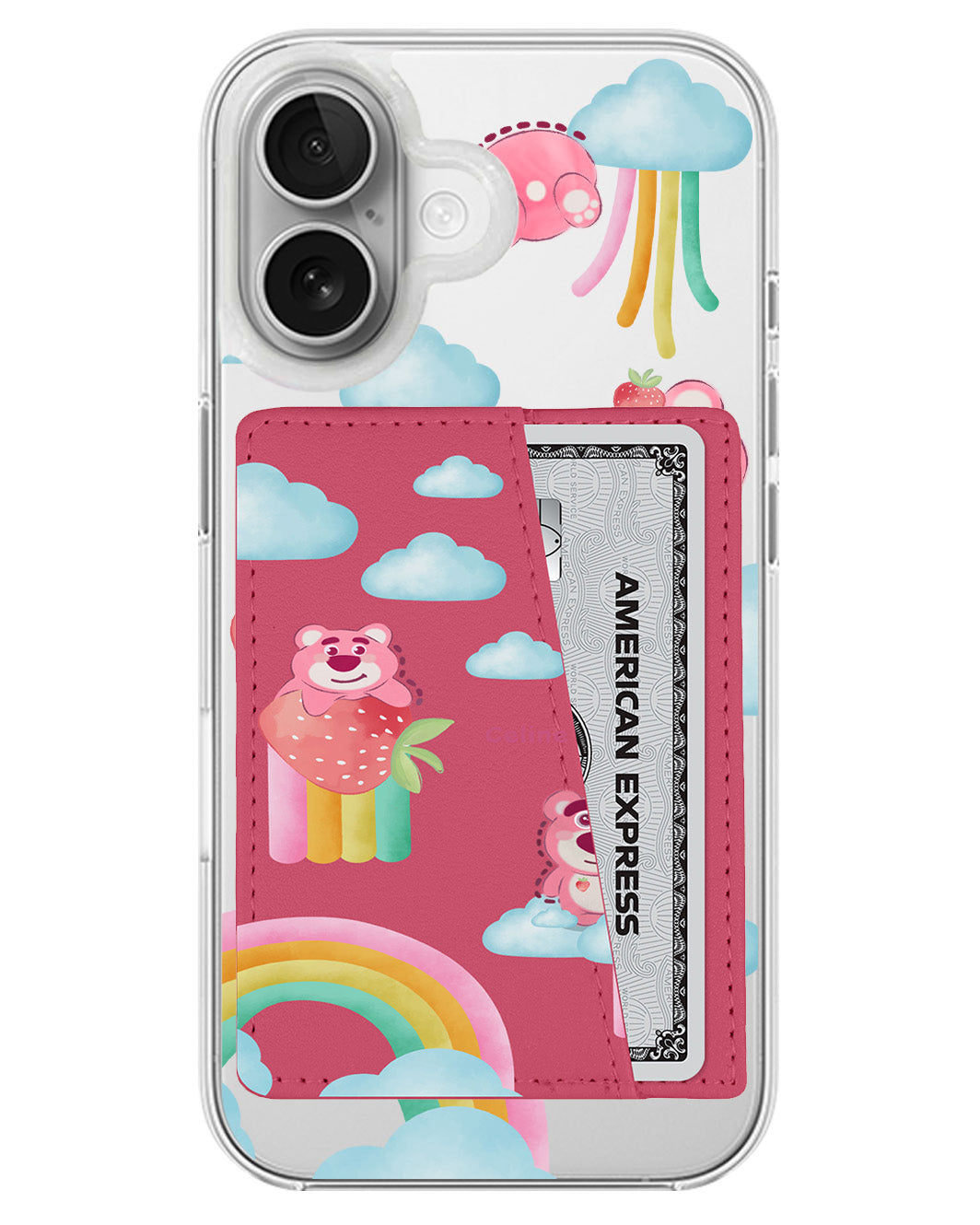 iPhone Leather Wallet Case - Lotso Rainbow