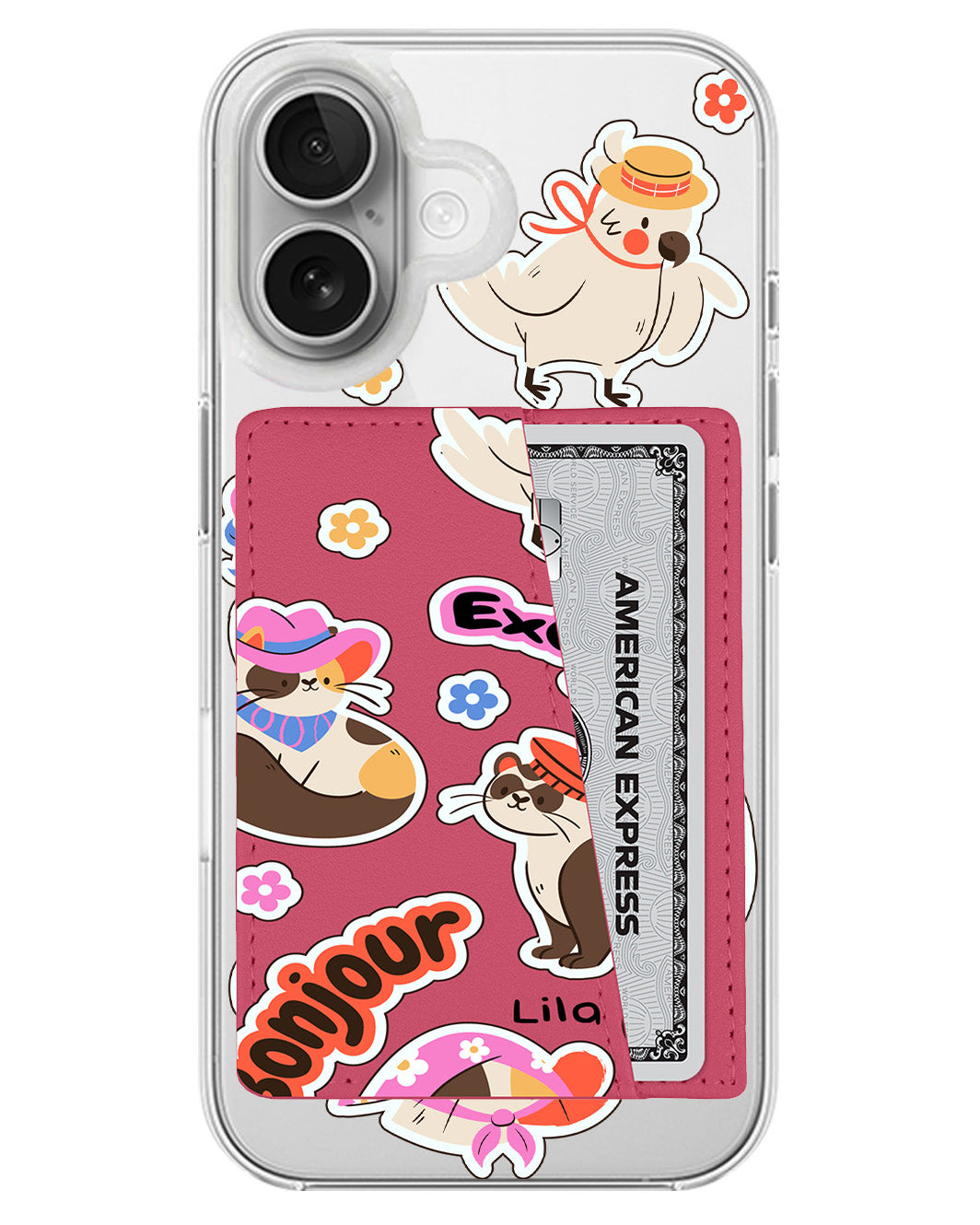 iPhone Leather Wallet Case - Cattitude On Point