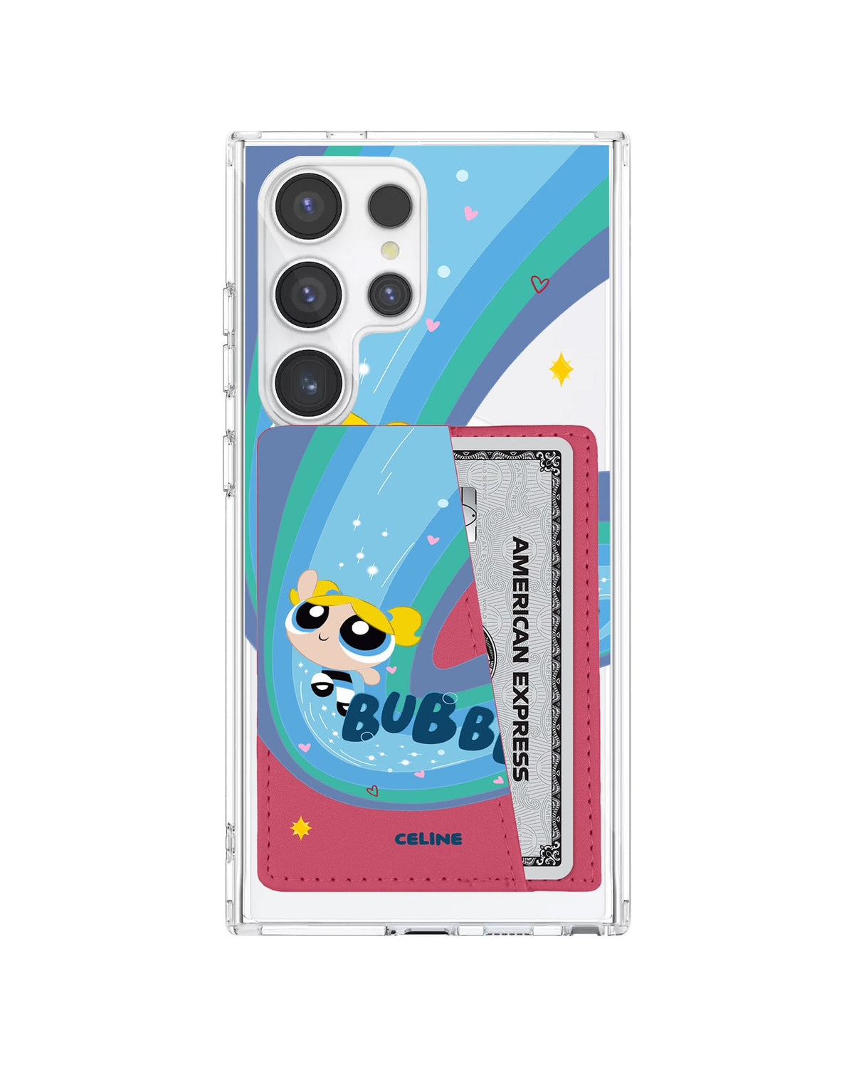 Android Leather Wallet Case - Bubbles