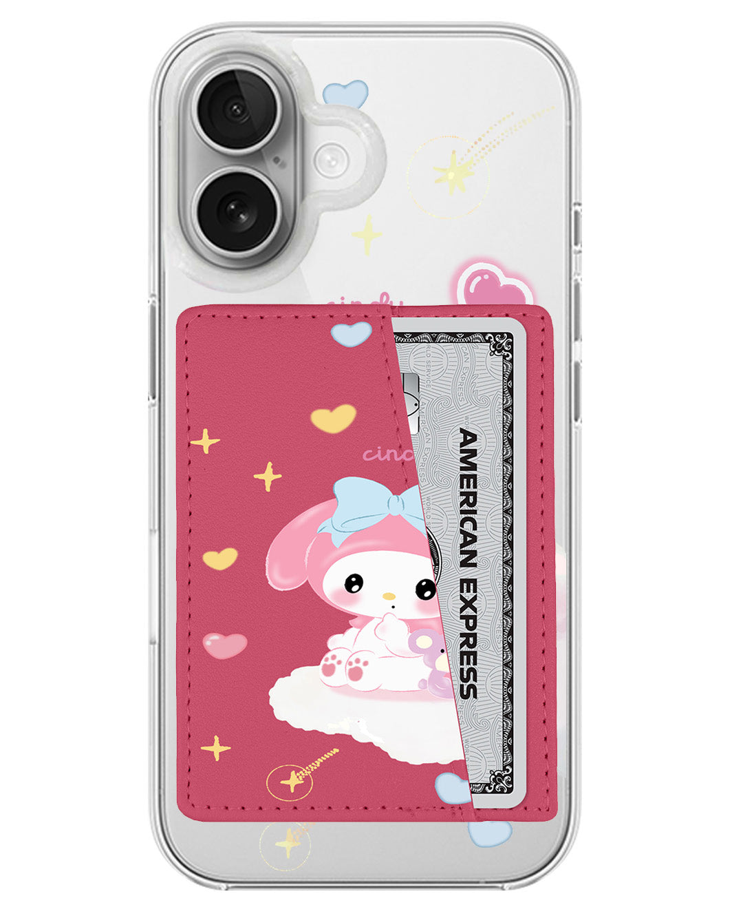 iPhone Leather Wallet Case - Love Melody