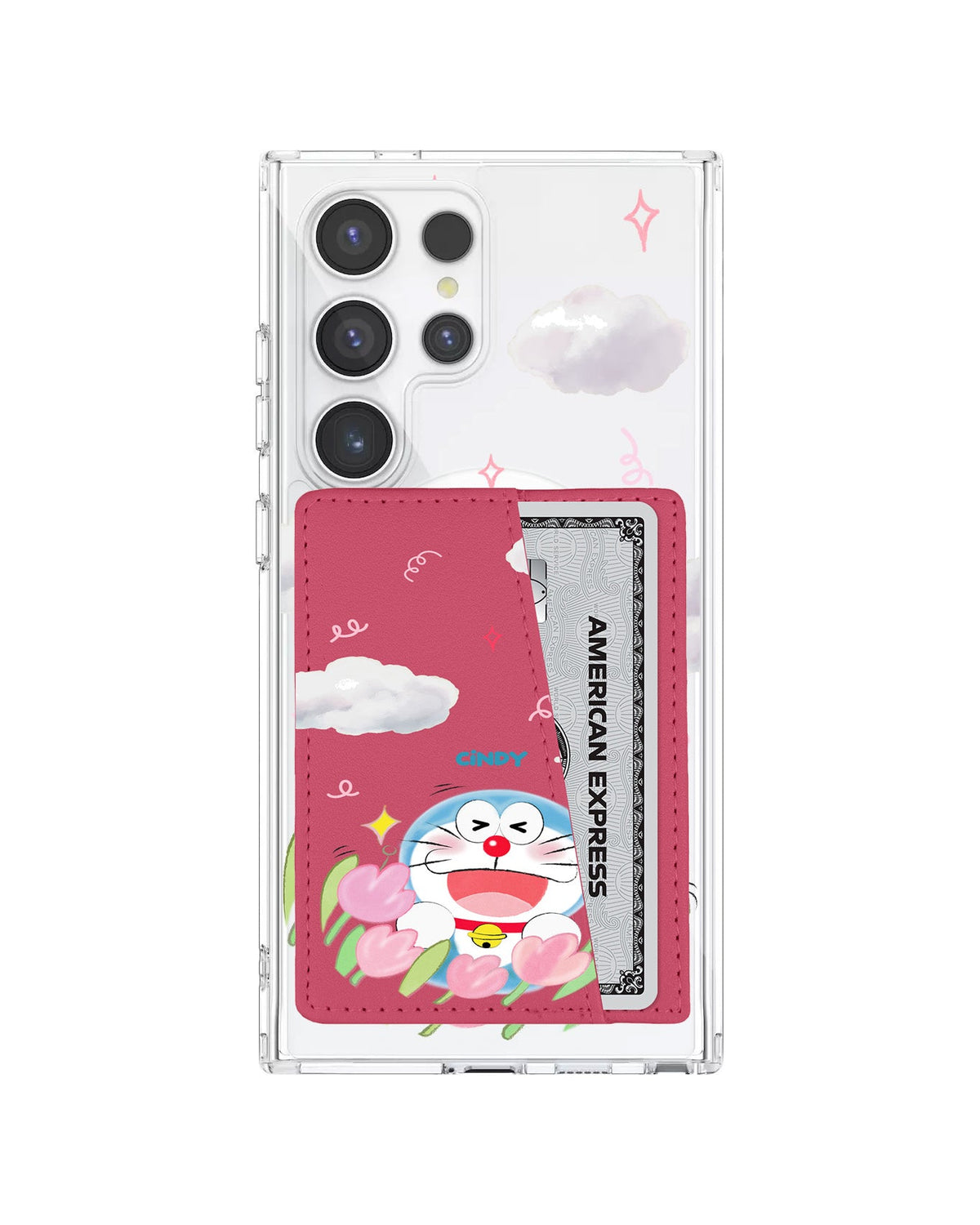 Android Leather Wallet Case - Dora Flower