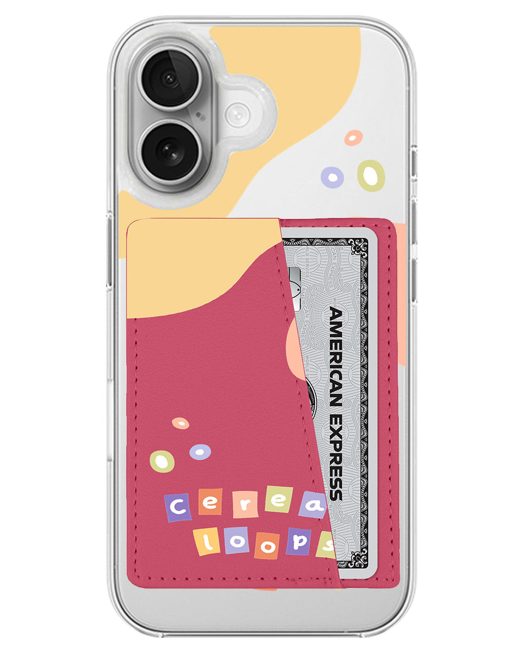 iPhone Leather Wallet Case - Cereal Loops