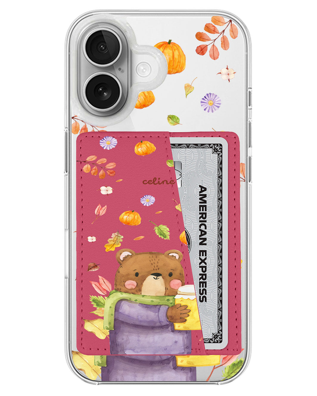 iPhone Leather Wallet Case - Honey In Autum