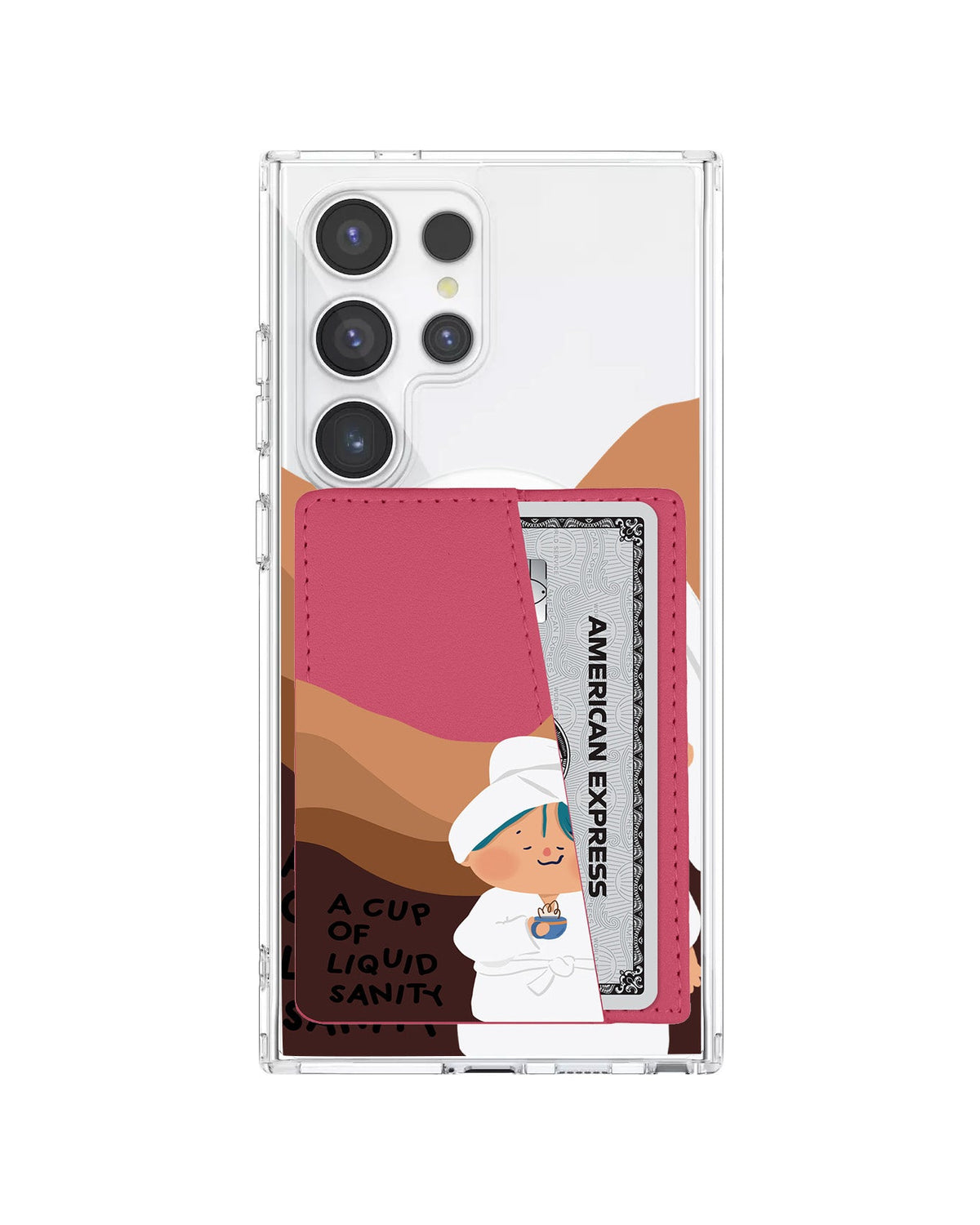 Android Leather Wallet Case - Shower Time