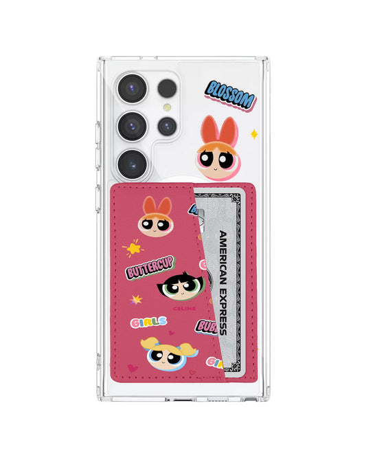 Android Leather Wallet Case - Power Puff Girls
