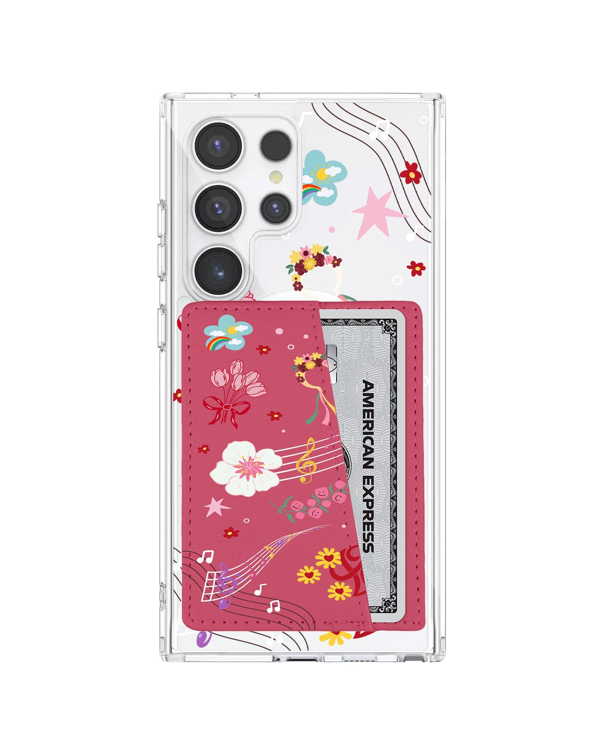 Android Leather Wallet Case - Red Velvet 3