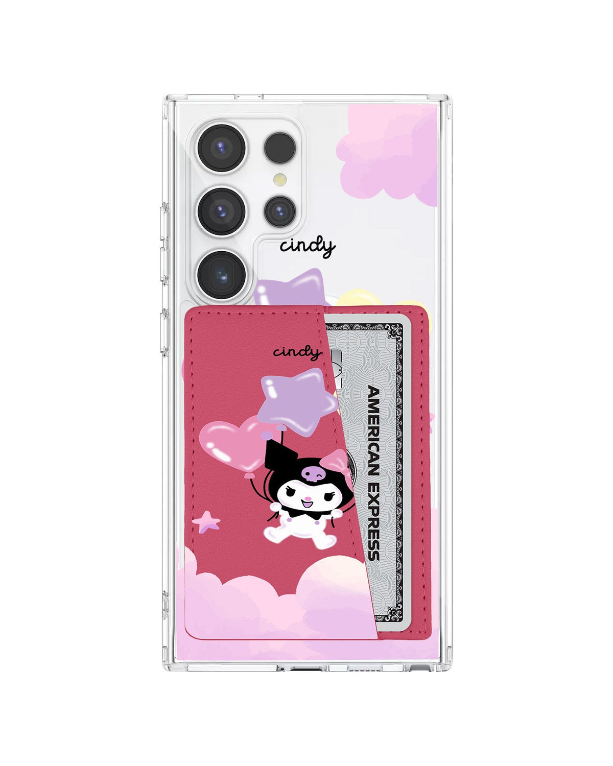 Android Leather Wallet Case - Balloon Kuromi