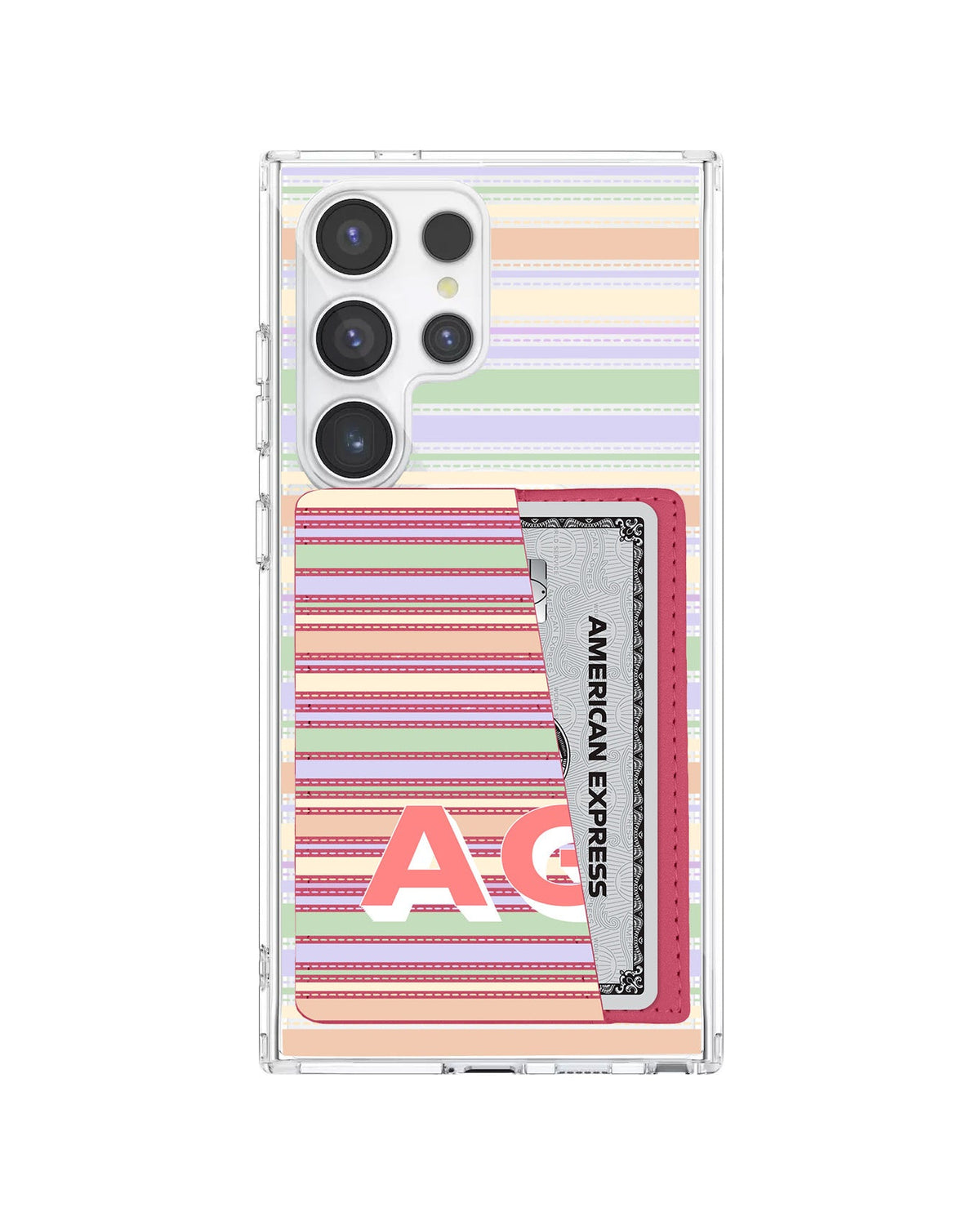 Android Leather Wallet Case - Dreamy Pastels B