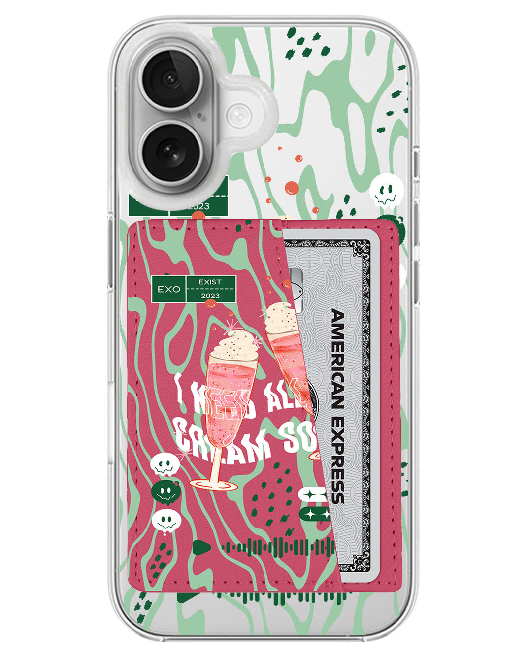 iPhone Leather Wallet Case - EXO 1