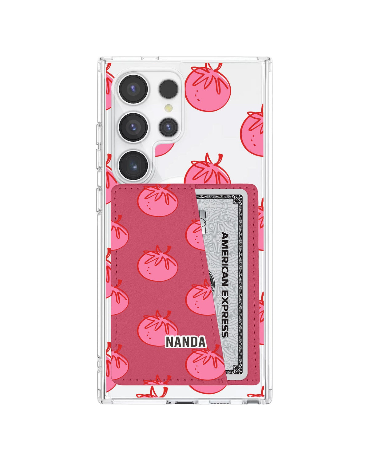 Android Leather Wallet Case - Tomato Pop