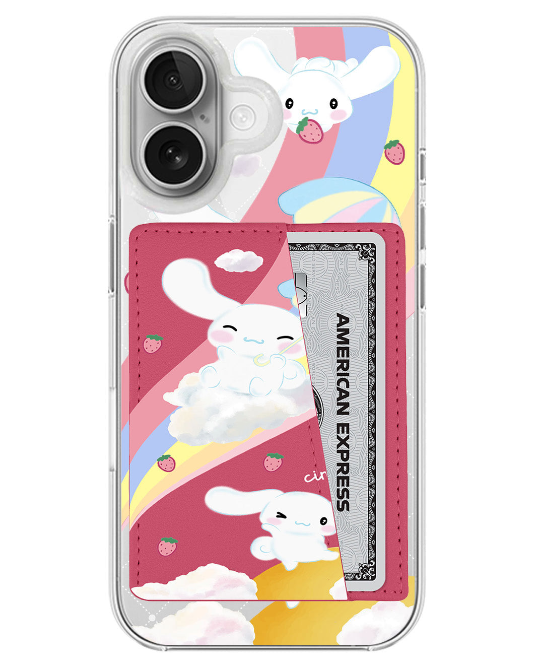 iPhone Leather Wallet Case - Cinnamoroll Play