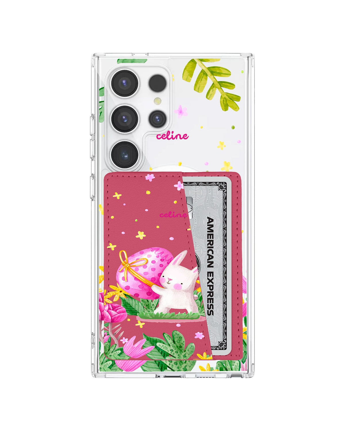 Android Leather Wallet Case - Easter Bunny