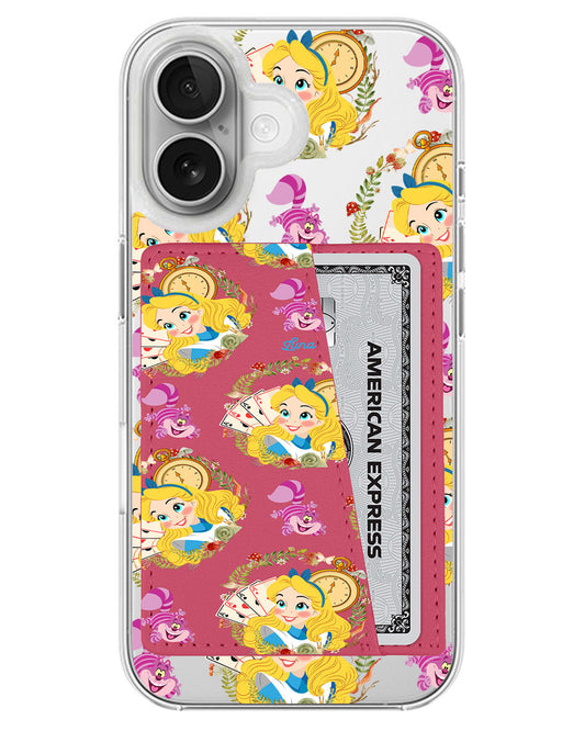 iPhone Leather Wallet Case - Alice
