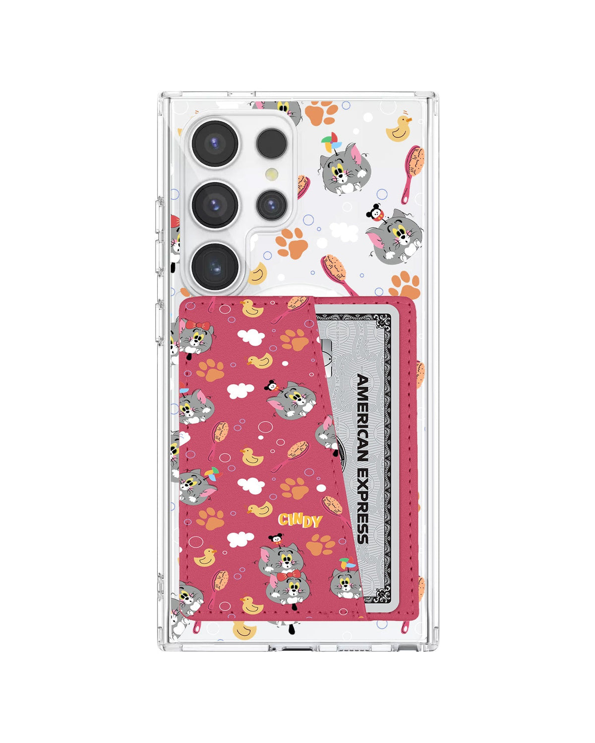 Android Leather Wallet Case - Tom The Cat