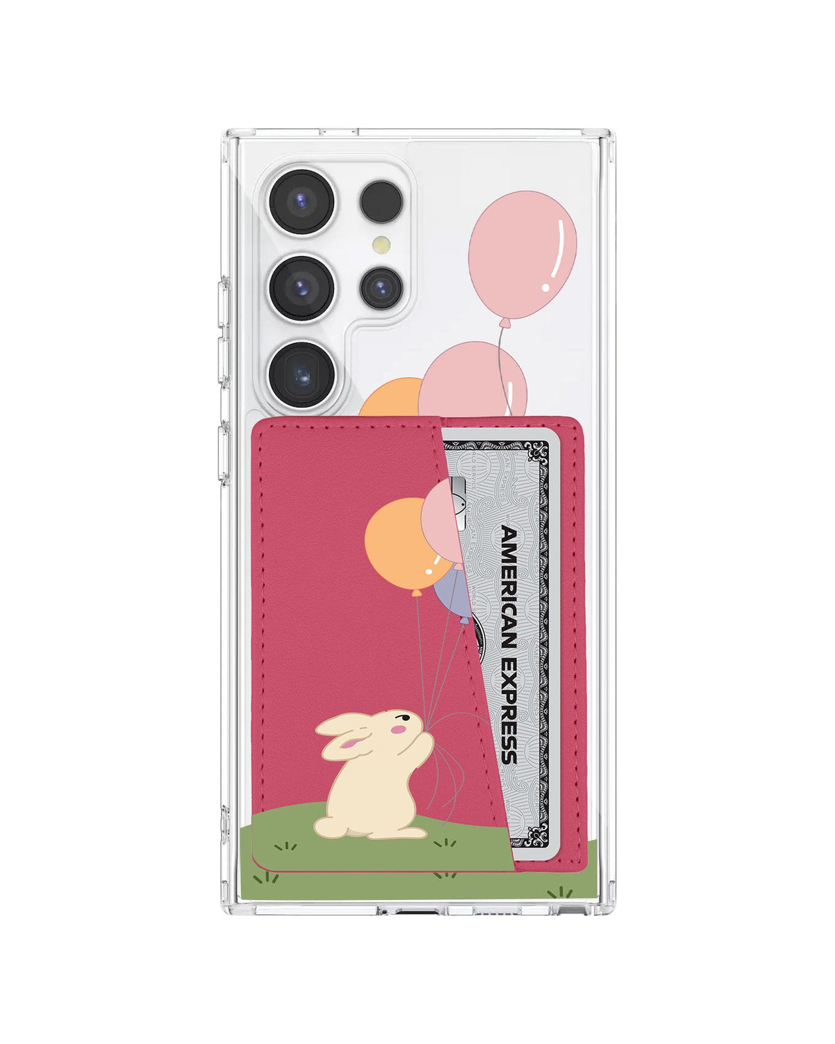 Android Leather Wallet Case - Bunny