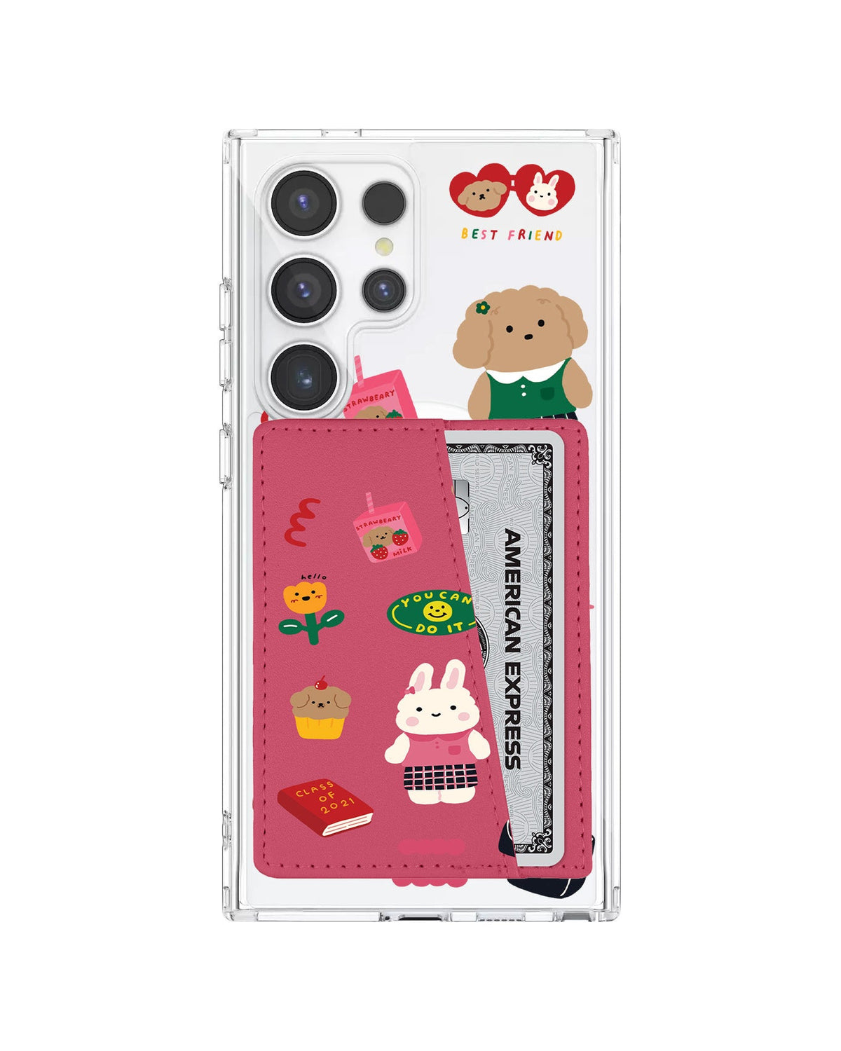 Android Leather Wallet Case - Class Of Bunny