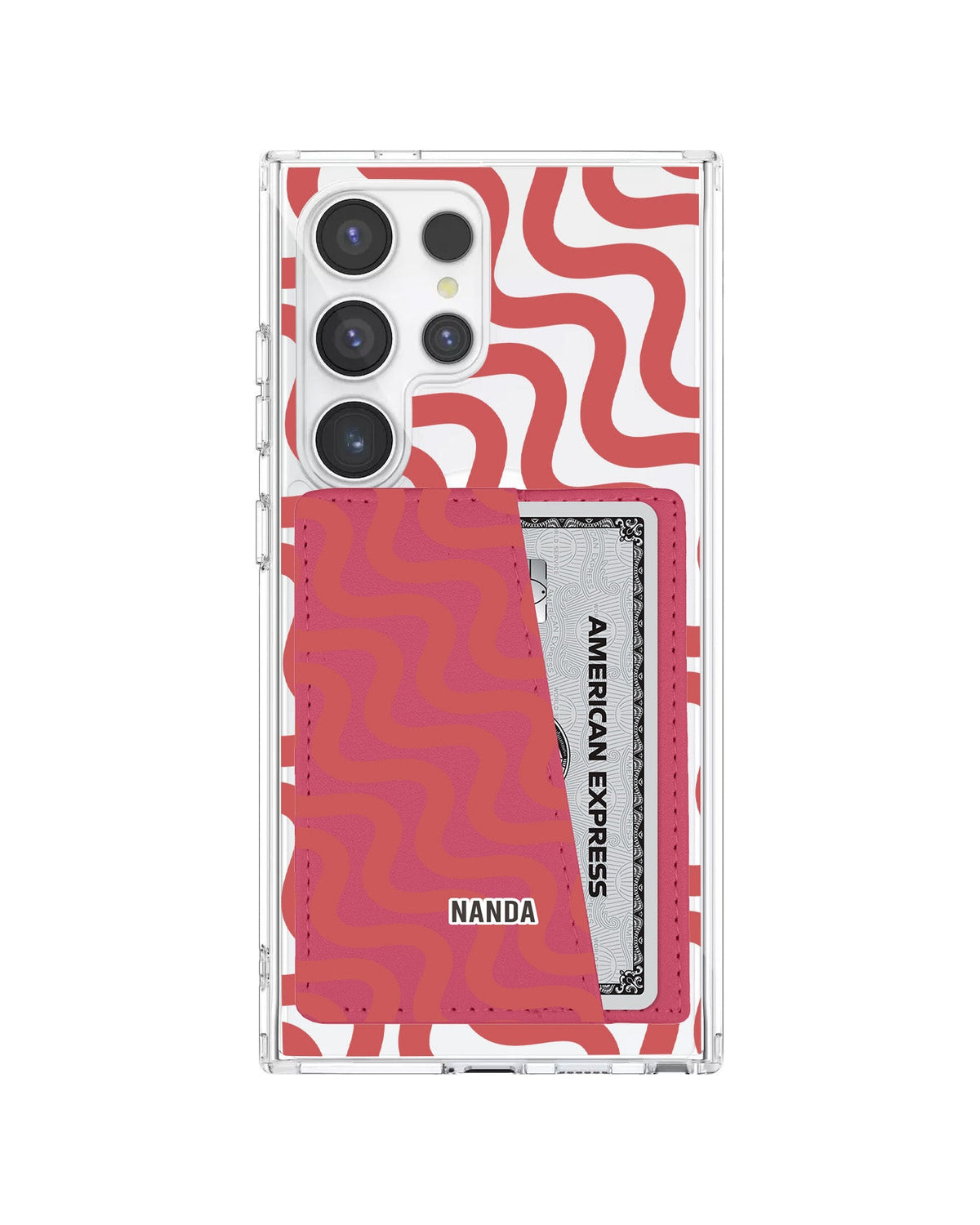Android Leather Wallet Case - Scarlet Groove