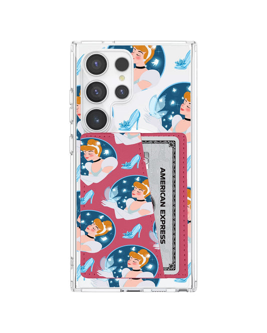 Android Leather Wallet Case - Cinderella Pattern