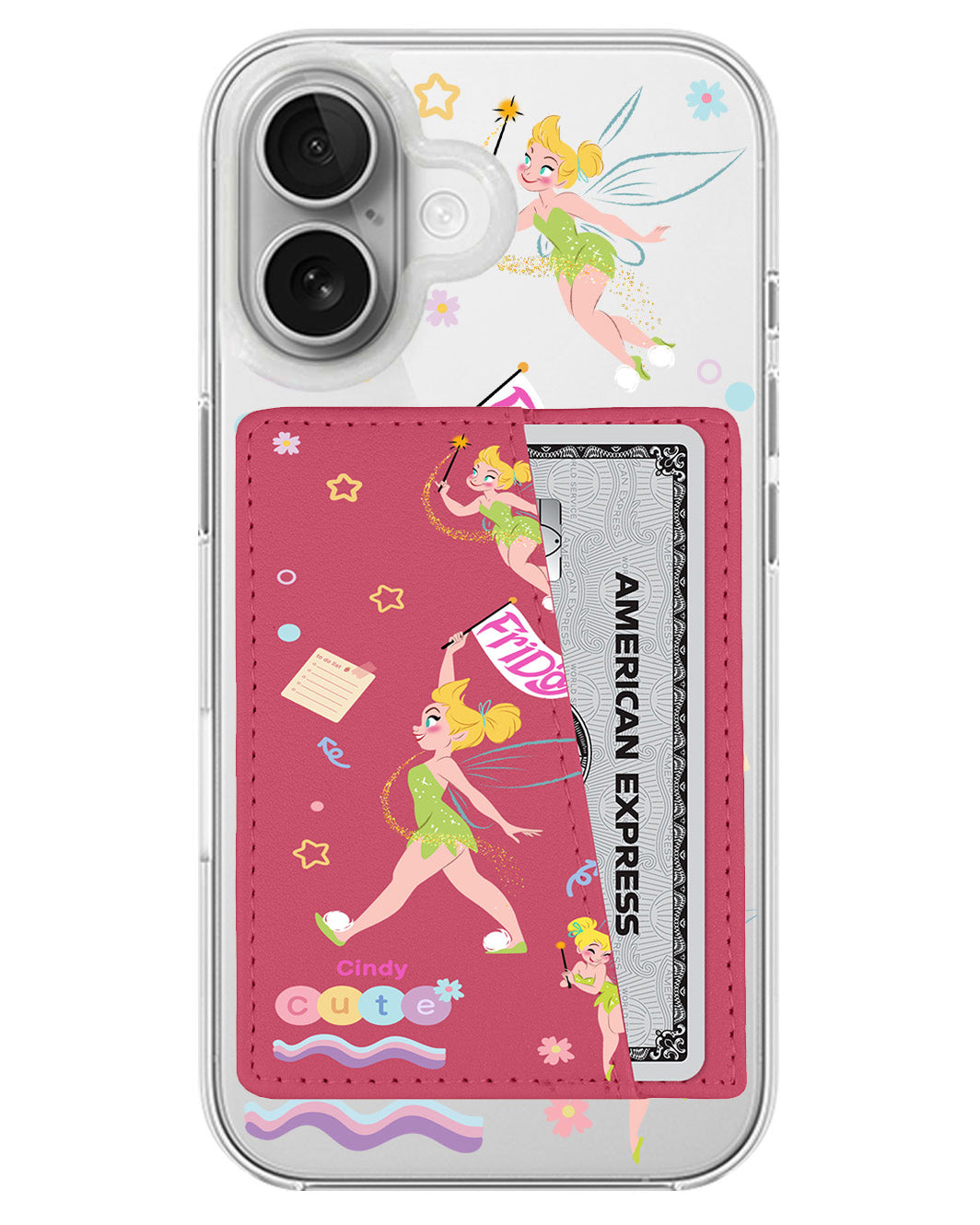 iPhone Leather Wallet Case - Cute Fairy