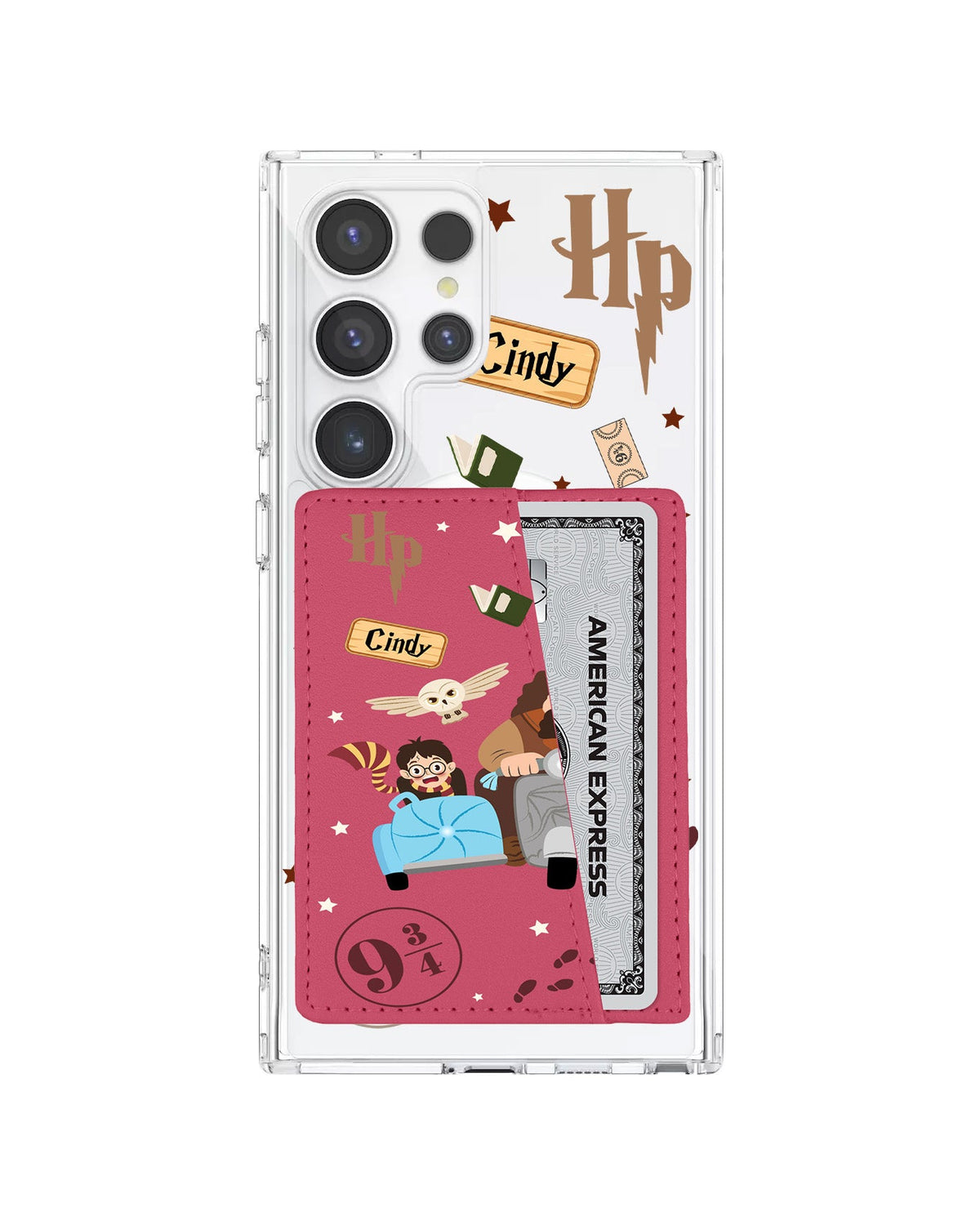 Android Leather Wallet Case - Harry & Hagrid