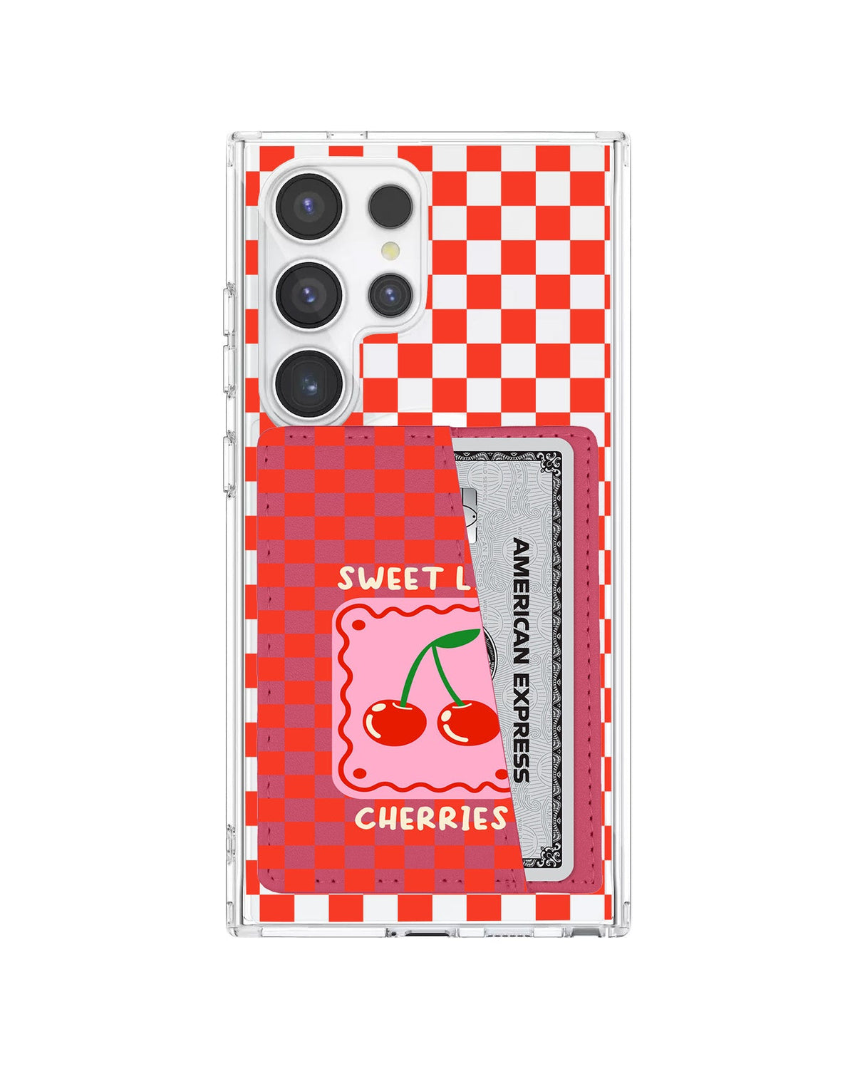Android Leather Wallet Case - Sweet Like Cherries