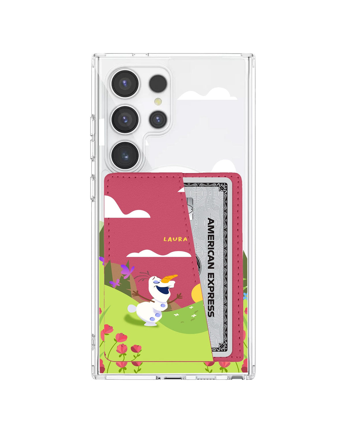 Android Leather Wallet Case - Olaf Love Spring