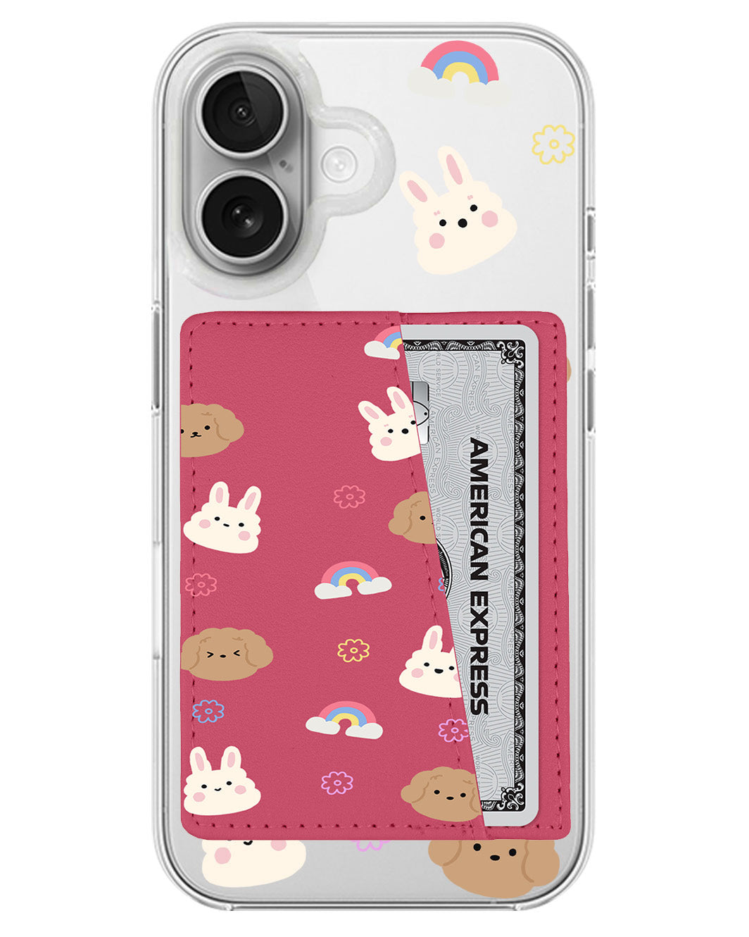 iPhone Leather Wallet Case - Puppymoji
