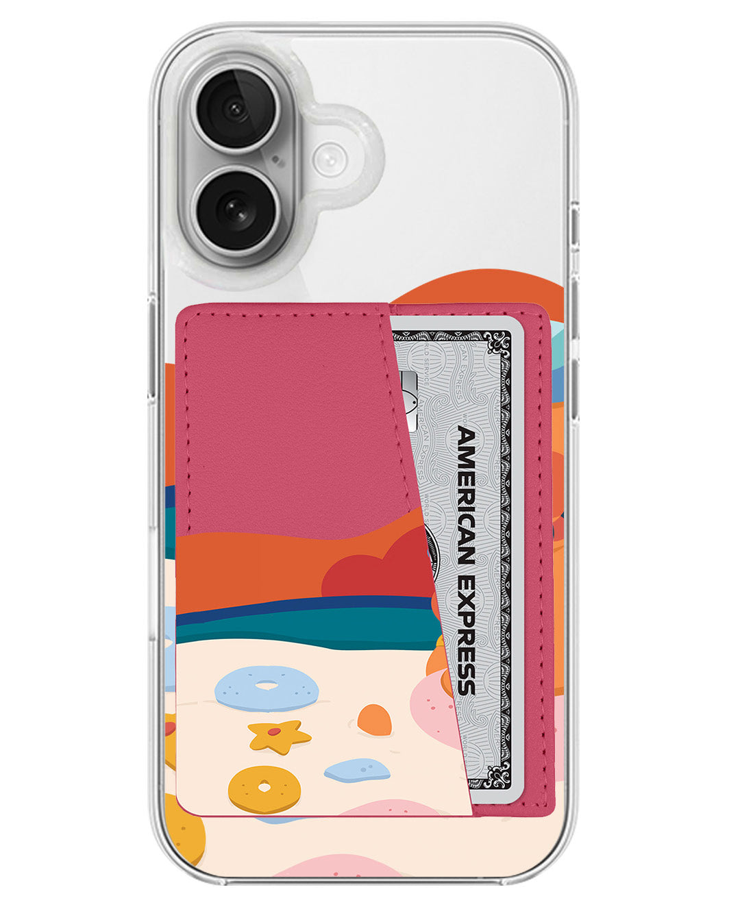 iPhone Leather Wallet Case - Beach Day Out
