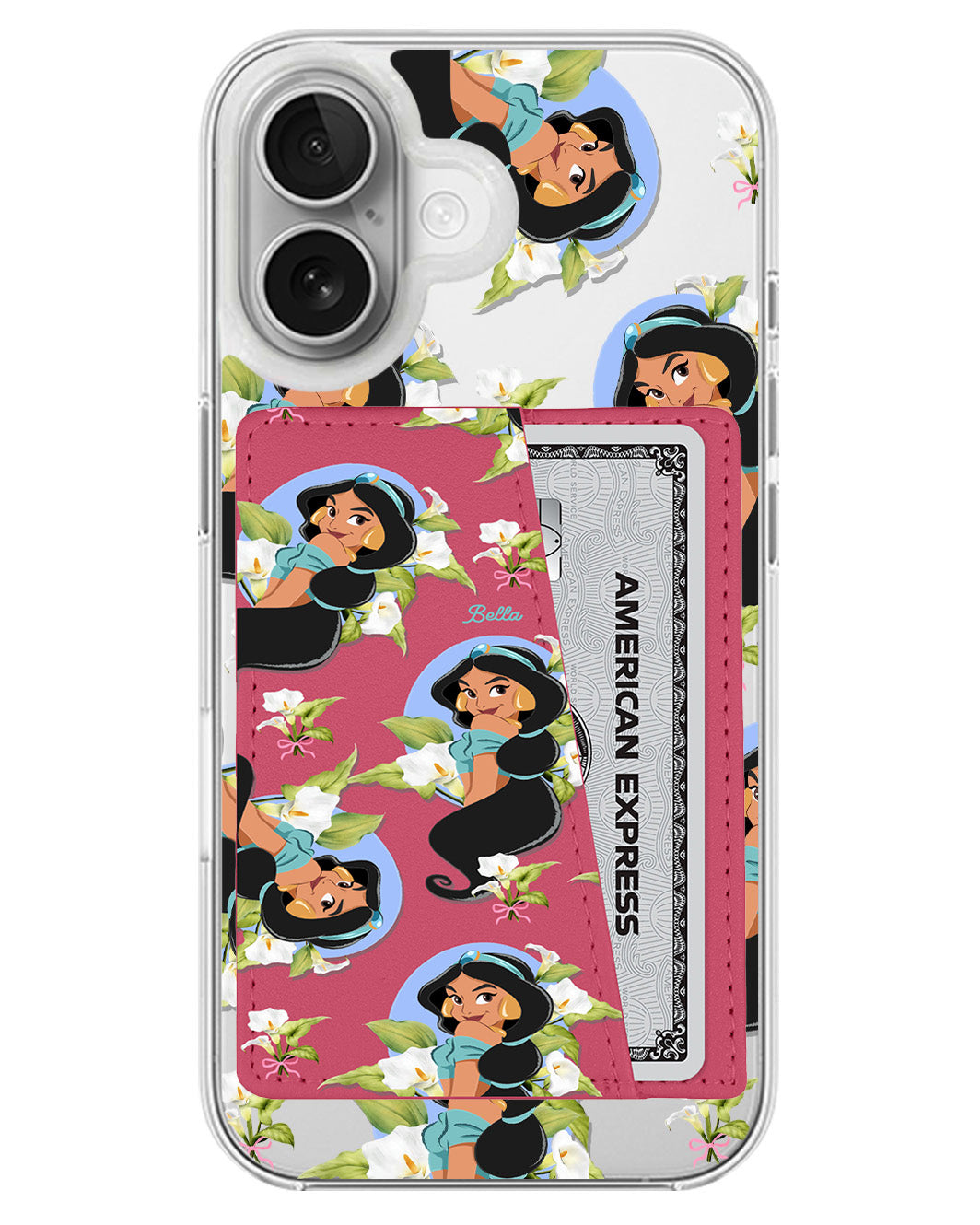 iPhone Leather Wallet Case - Jasmin