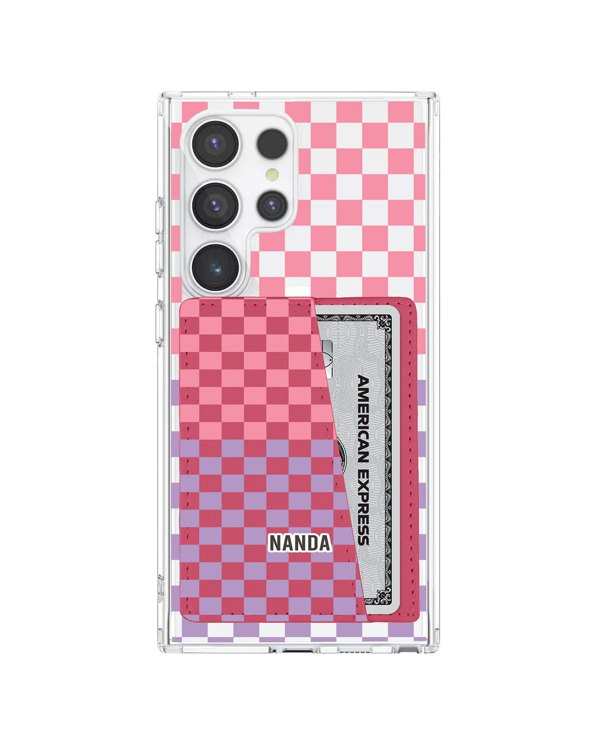 Android Leather Wallet Case - Candy Checkmate