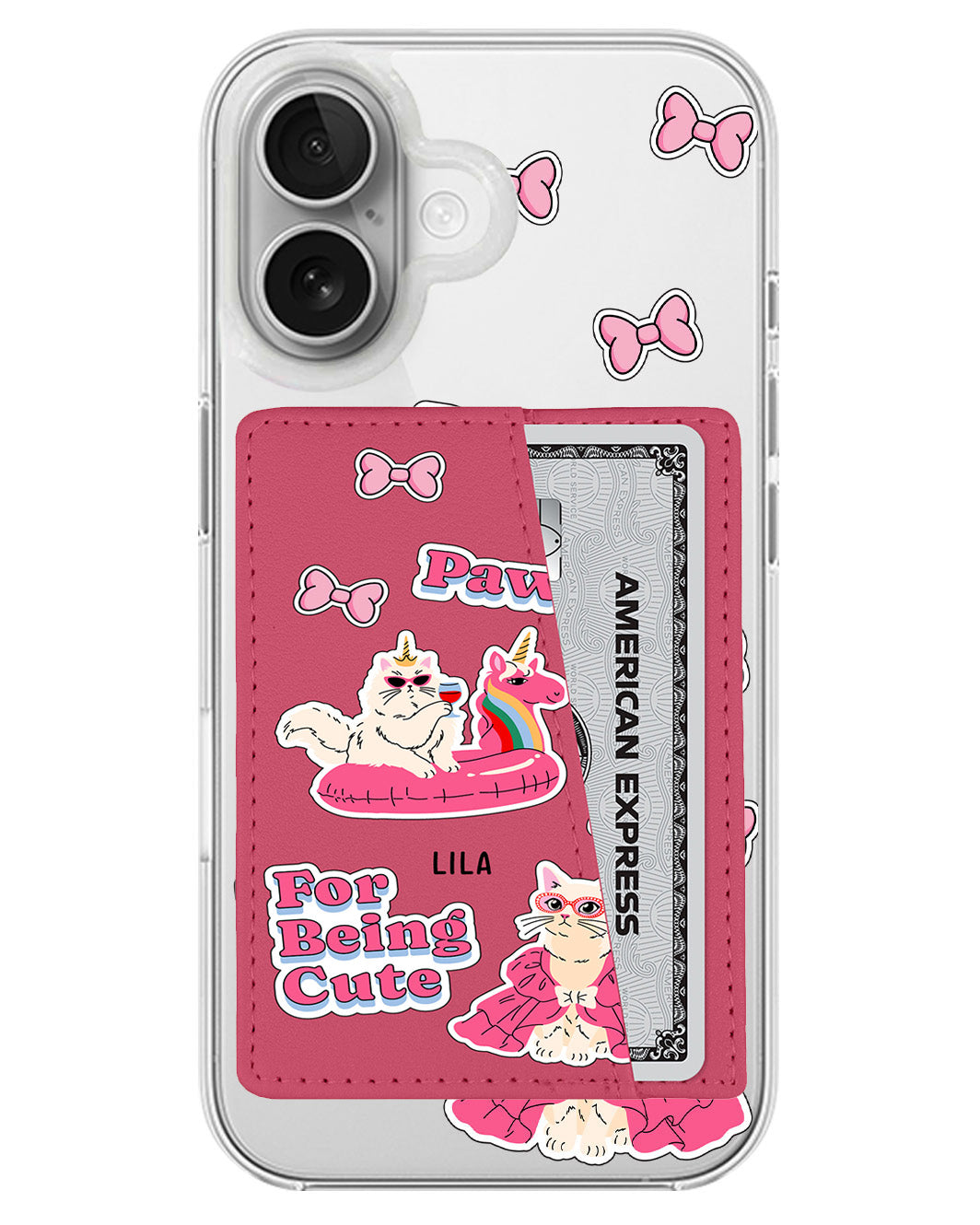 iPhone Leather Wallet Case - Princess Catnergy