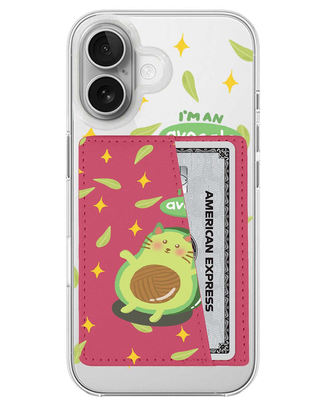iPhone Leather Wallet Case - Avo